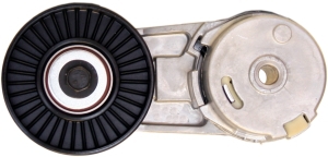 Drive belt tensioner comp