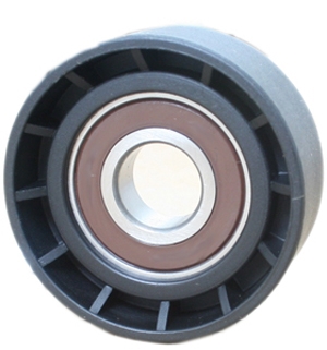 Guide pulley v-ribbed belt