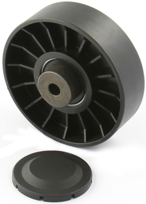 Guide pulley v-ribbed belt