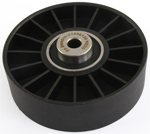 Guide pulley v-ribbed belt