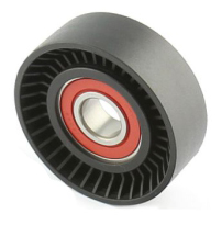 Guide pulley v-ribbed belt