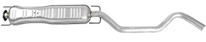 Exhaust muffler middle