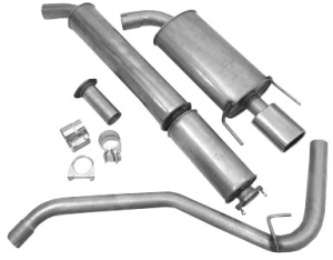 Stainless exhaust sport system