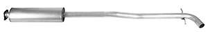 Exhaust muffler front