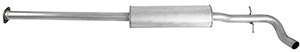 Exhaust muffler middle