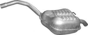 Exhaust muffler rear