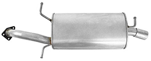 Exhaust muffler rear