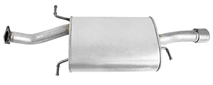 Exhaust muffler rear