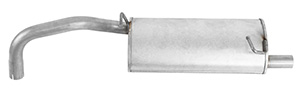 Exhaust muffler rear