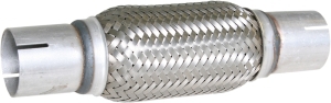 Flexible steel pipe interlock with sleeve