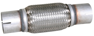 Flexible steel pipe interlock with sleeve
