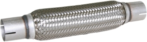 Flexible steel pipe interlock with sleeve