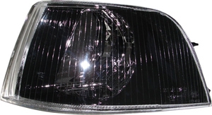 Corner lamp black rim left