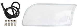 Headlamp glass left