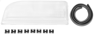 Headlamp glass USA left