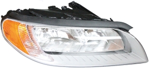 Headlamp chrome electric right