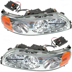 Headlamp + Corner lamp chrome L&R