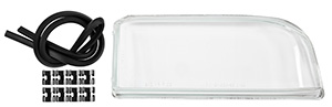 Headlamp glass crystal right
