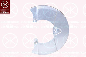Brake dust shield front