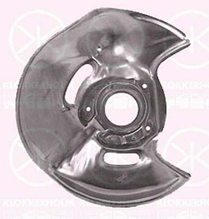 Brake dust shield front left