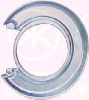 Brake dust shield rear