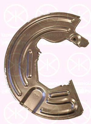 Brake dust shield front left