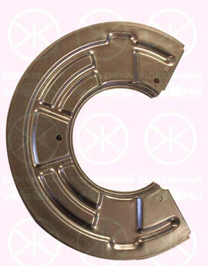 Brake dust shield front