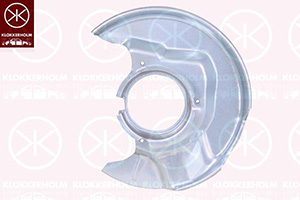Brake dust shield front right