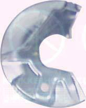 Brake dust shield front left