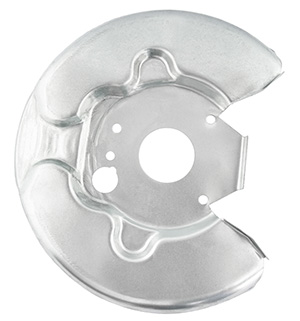 Brake dust shield front left