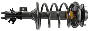 Shock absorber kit with spring and strut mounts