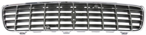 Grille chrome frame grey stripe