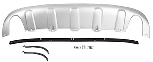 Skid plate rear bumper