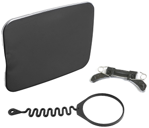 Fuel door incl hinge and strap
