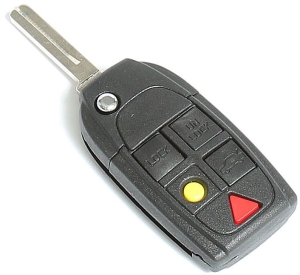Remote control cover with key