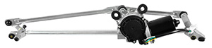 Wiper arm linkage incl electrical motor RHD