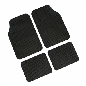 Drena 4 set of 4 pcs universal pvc car mats - Black
