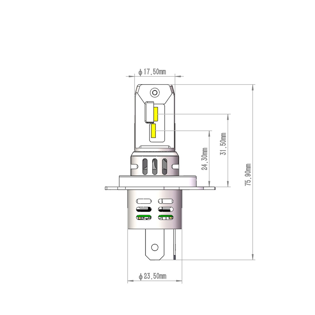 H4 LED SET M-TECH PRO SMART 4600lm 6000K - Pilt 2