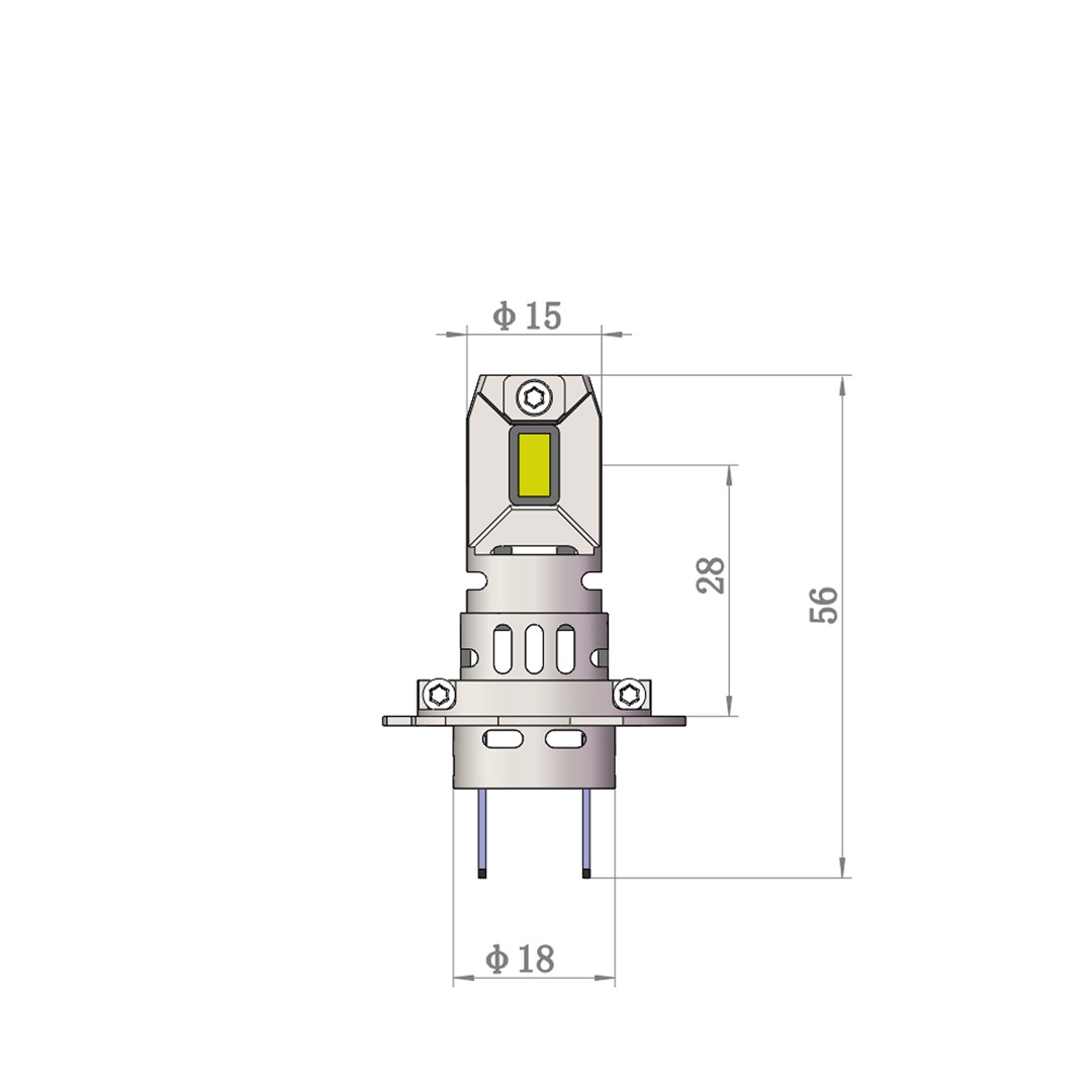 H7 LED SET M-TECH PRO SMART 4600lm 6000k - Pilt 2