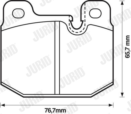 BMW E21 repair set brake padsT444
